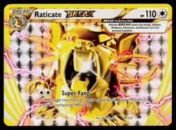 Raticate BREAK - Holo 89/122 Rare BREAK Pokemon XY - BREAKpoint NM - Image 1