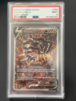 Pokemon Giratina V #186/196 Lost Origin PSA 9 MINT - Image 1