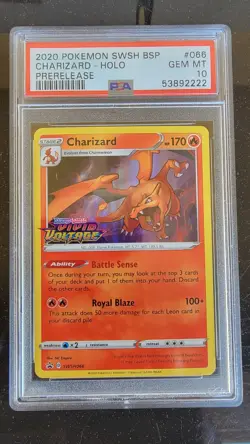 PSA 10 - Charizard Holo SWSH066 - Pokemon TCG Black Star Promo Prerelease - Image 1
