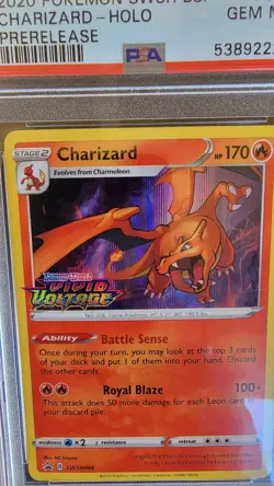 PSA 10 - Charizard Holo SWSH066 - Pokemon TCG Black Star Promo Prerelease - Image 3