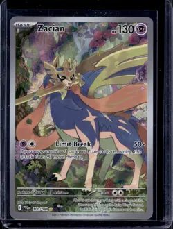 Zacian 100/094 Full Art Illustration Rare Phantasmal Flames Pokemon TCG - Image 1