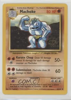 Machoke Pokemon Base Set #34 1999 - Image 1