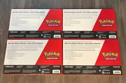 Pokemon Black Bolt and White Flare Binder + Poster Collection Sam's Bundle x4 - Image 2