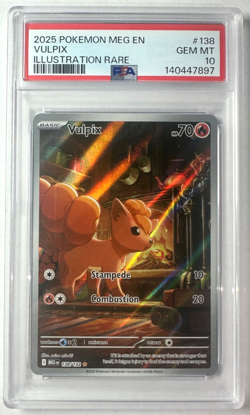 VULPIX PSA 10 MEGA EVOLUTION ILLUSTRATION RARE #138 POKEMON *FREE SHIPPING - Image 1