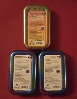 NEW SEALED Pokemon TCG 3 Mini Tin Lot - 151 & PRISMATIC EVOLUTIONS UNOPENED Tins - Image 2