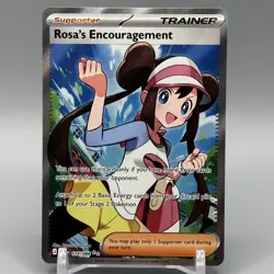 Pokemon TCG Rosa’s Encouragement 114/088 Perfect Order Ultra Rare Full Art - Image 1