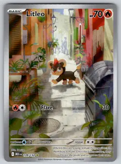 Litleo 139/132 Mega Evolution NM Pokemon Illustration Rare - Image 1
