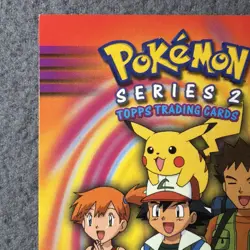 Pokemon SERIES 2 CHECKLIST NON-Holo Topps Blue Logo 1st TV Animation 2000 RARE - Image 3