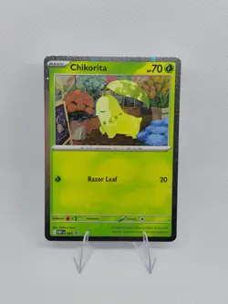 Pokemon TCG: Perfect Order -Chikorita- Black Star Promo #069 Cosmo Holo English - Image 1