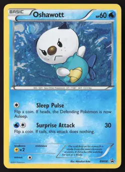 Oshawott Full Holo BW08 Pokemon Black and White Promo - Image 1