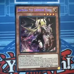 Lacrima the Crimson Tears MP25-EN100 1st Ed Prismatic Secret Rare NM Yu-Gi-Oh! - Image 1