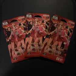 One Piece TCG Heroines Edition EB-03 Sleeved Booster Packs Lot of 3 Sealed - Image 1