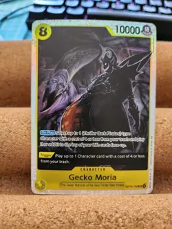 Gecko Moria SR OP14-104 One Piece The Azure Sea's Seven Foil - NM - Image 1