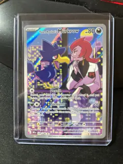 Team Rocket's Murkrow 200/182 - Destined Rivals - Pokemon Card - NM AL - Image 1