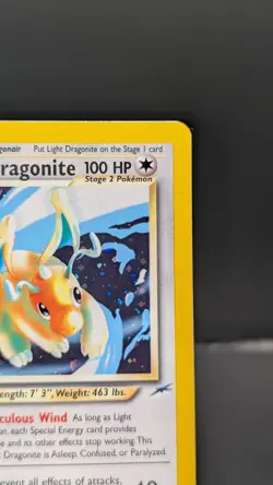 Pokemon Light Dragonite Neo Destiny Holo Rare 14/105 Holo Card NM 💎 - Image 2