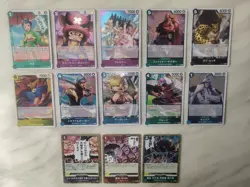 13 Rare Japanese Holo Foil One Piece TCG Cards - OP07 500 Years Collection - Image 1