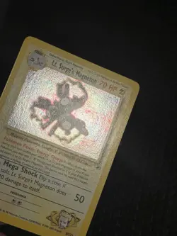 Lt. Surge's Magneton 8/132 Gym Heroes Holo Rare Pokemon Card - Image 3