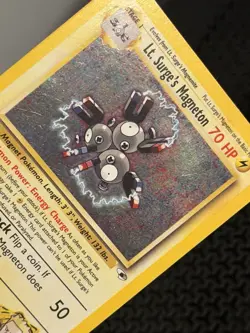 Lt. Surge's Magneton 8/132 Gym Heroes Holo Rare Pokemon Card - Image 4