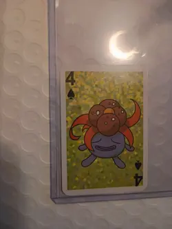 1999 Pokemon Bicycle Mini Poker Cards Gloom English #4 OF SPADES Vintage - Image 1