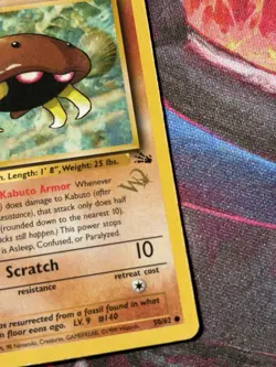 Pokemon Kabuto [W Stamped] 50/62 Wotc Promo Stamped Regular 1999 TCG Card - Image 3