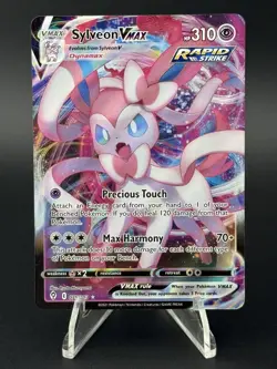 Sylveon VMAX SWSH07: Evolving Skies #075/203 Ultra Rare,Holo Pokemon Card - Image 1
