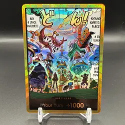 DON!! Card Egghead Gold The Azure Sea's Seven Foil OP14 Near Mint - Image 1