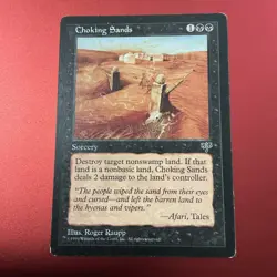 Choking Sands - 1996 Mirage MTG Black Common Sorcery LP - Image 1
