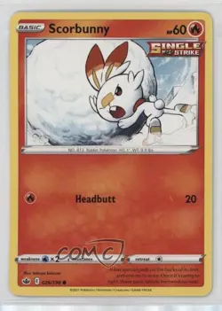 Scorbunny Pokemon Sword & Shield Chilling Reign #026 - Image 1