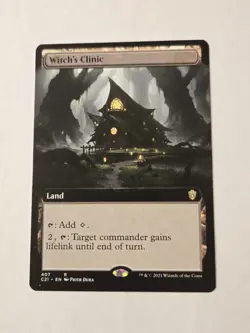 MTG Witch's Clinic Extended Art #407 Commander 2021 Near Mint - Image 1