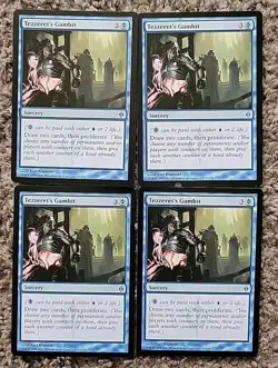 MTG Magic the Gathering Tezzeret's Gambit (47/181) New Phyrexia NM-LP Playset 4x - Image 1