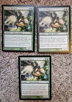 3x X3 MTG Magic the Gathering Eternal Witness Fifth Dawn Various Sets Regular - Image 1