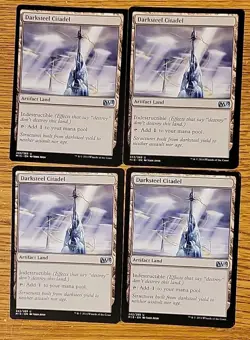 Darksteel Citadel x4 4x M15 PLAYSET Colorless Artifact Land MTG NM-LP Magic - Image 1