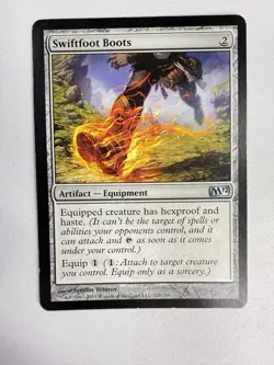 Swiftfoot Boots 219 U Magic 2012 (M12) Magic the Gathering MTG - Image 1