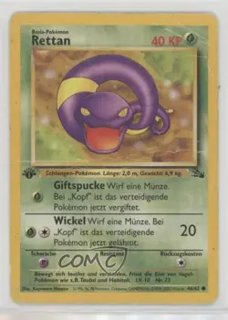 Ekans German 1st Ed. Pokemon Fossil #46 1999 - Image 1
