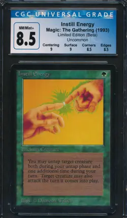 Beta Instill Energy CGC 8.5 Graded Magic MTG (0046) -magicgraders- - Image 1