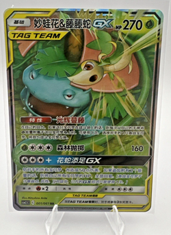 Venusaur & Snivy GX (Tag Team) - 001/061 - 2023 Pokemon TCG NM (CN) - Image 1