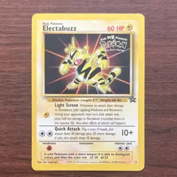 🔥Pokemon Electabuzz #2 Pokemon the First Movie 1999 Black Star Promo🔥 - Image 1