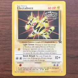 🔥Pokemon Electabuzz #2 Pokemon the First Movie 1999 Black Star Promo🔥 - Image 2