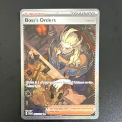Pokemon Boss's Orders 265/193 Sv02: Paldea Evolved Trainer Ghetsis Full Art Holo - Image 4