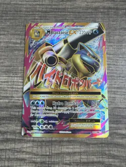 Pokemon TCG M Blastoise EX Full Art Holo Ultra Rare Card 102/108 Evolutions 2016 - Image 1