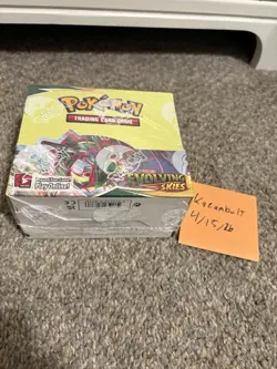 Pokemon TCG Evolving Skies Booster Box English 36 Booster Packs Factory Sealed - Image 5