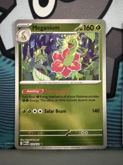 Pokemon TCG Me01: Mega Evolution Meganium 10/132 Reverse Holo - Image 1