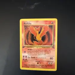 Pokemon 1st Edition Fossil - Moltres Non-holo 27/62 - First Edition - Image 1