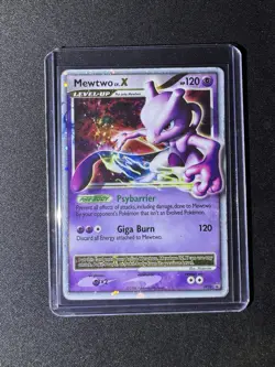 Pokemon TCG Mewtwo LV.X Black Star Promo DP28 Holo - Image 1