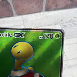 Pokemon Shuckle GX Ultra Rare Full Art Holo SM-Lost Thunder 195/214 170 HP - Image 4