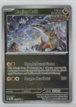 Raging Bolt Reverse Foil Pokemon SV07: Stellar Crown #111 - Image 1