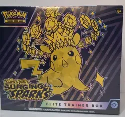 Pokemon TCG Surging Sparks Elite Trainer Box SEALED - Image 1