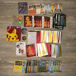 Pokemon Lot Coins Stickers Sleeves Reverse Rare Promos Ex! - Image 1