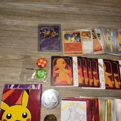 Pokemon Lot Coins Stickers Sleeves Reverse Rare Promos Ex! - Image 4