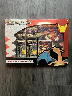 Pokemon Celebrations Collection Lance's Charizard V Box 25th Anniversary Sealed 820650101625 - Image 1